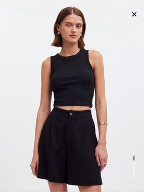 Madewell Pleated Short in Ponte
